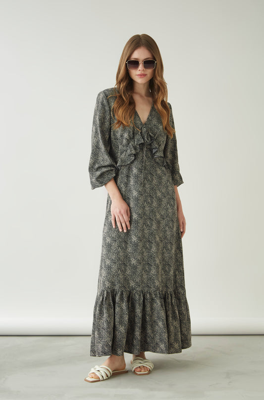 Vestido Windsor Negro Dots