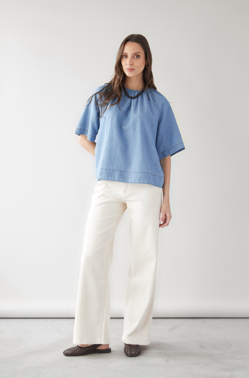 Blusa Tini Celeste