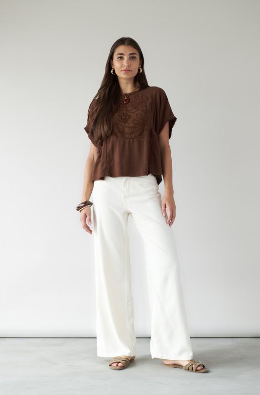 Blusa Provence Marron