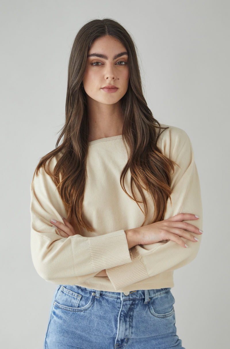 Chompa Almendra Beige