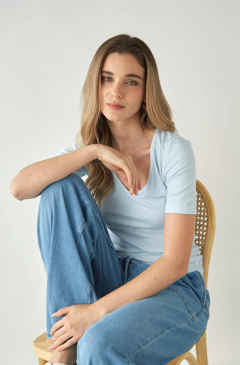 Polo Breton Celeste