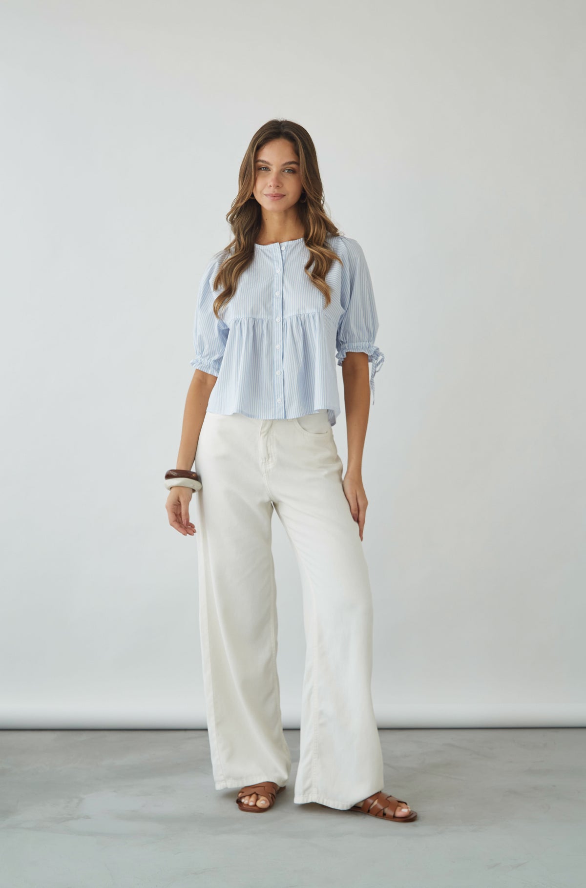 Pantalon Martina Drill Crema