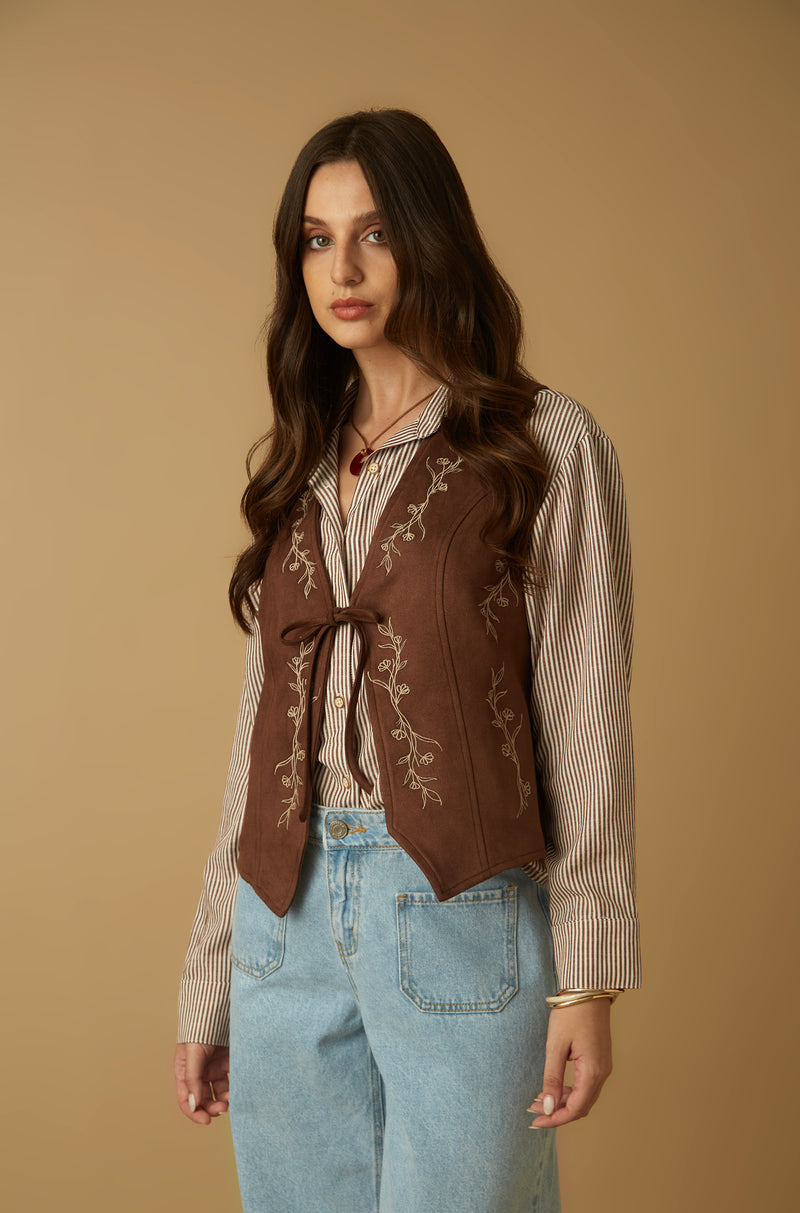 Chaleco Bond Marron