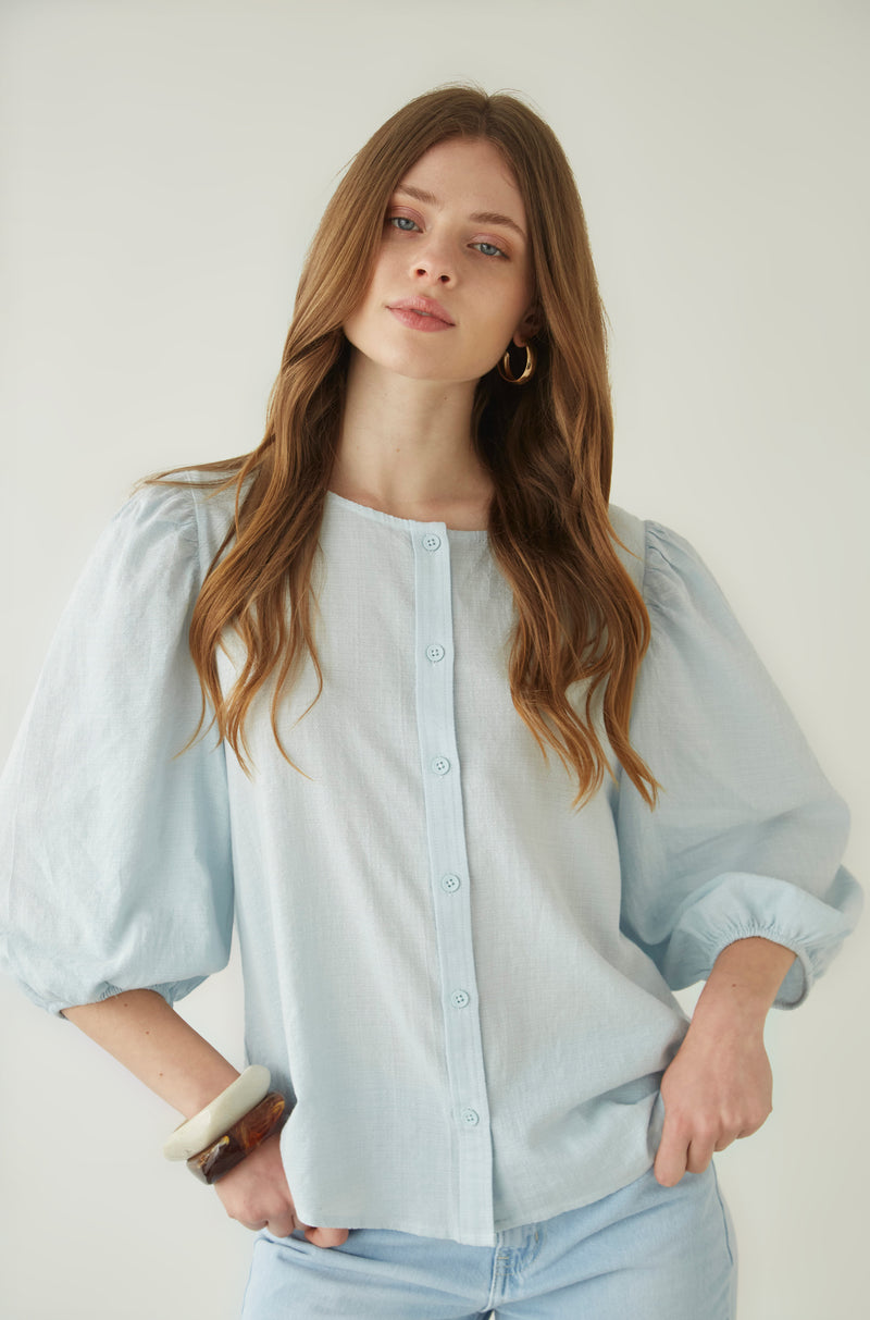 Blusa Altamar Celeste