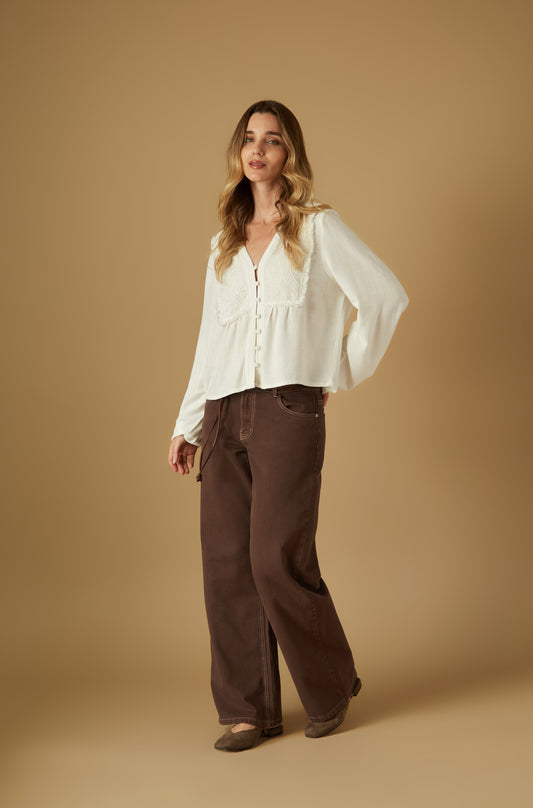 Pantalon Carol Marron