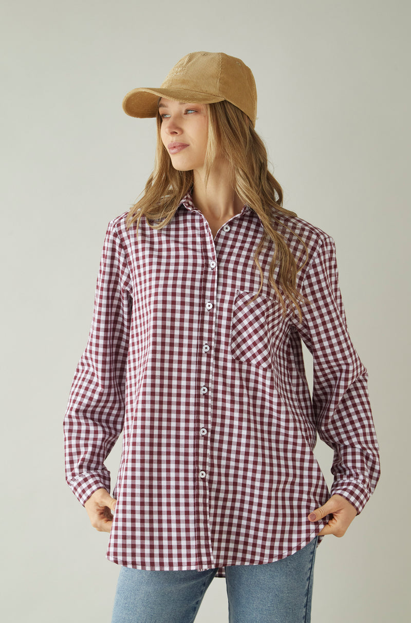 Blusa Lane Guinda