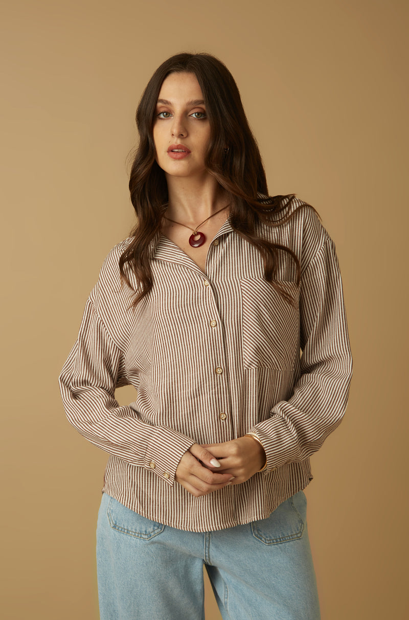 Blusa Andy Marron