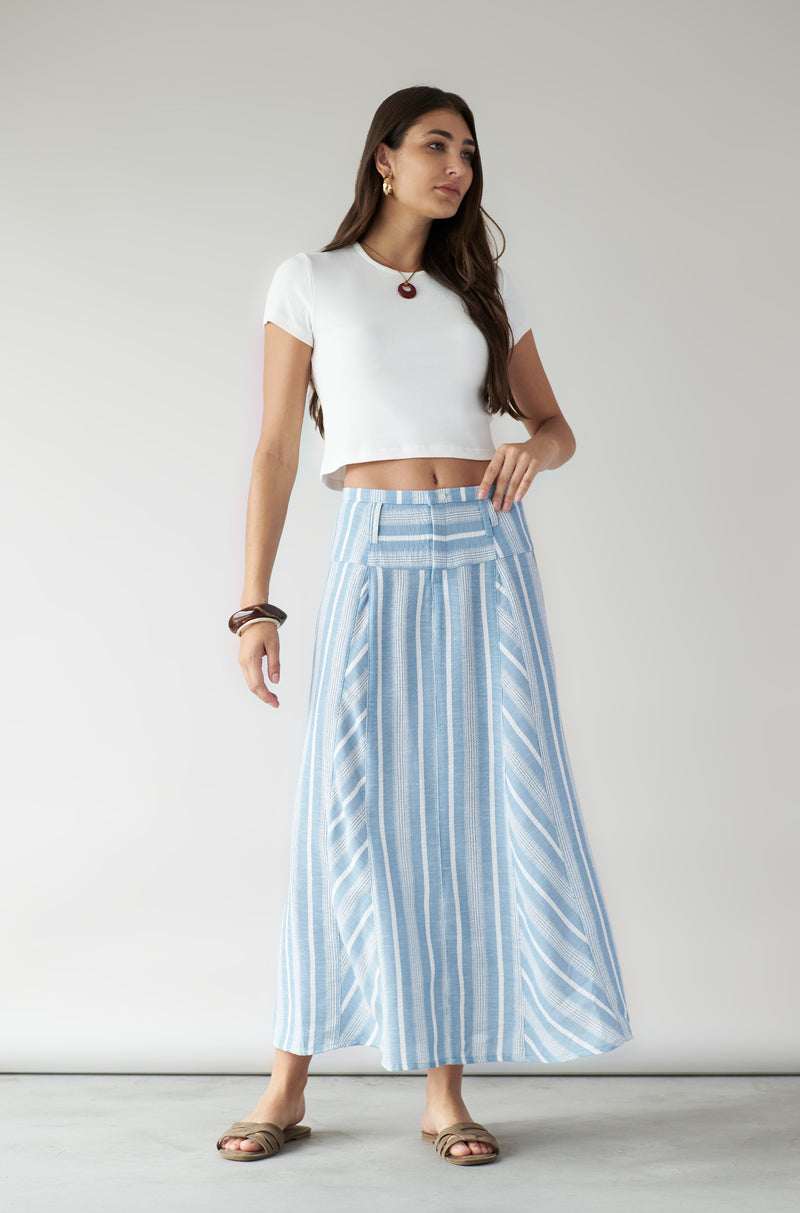 Falda Marella Celeste