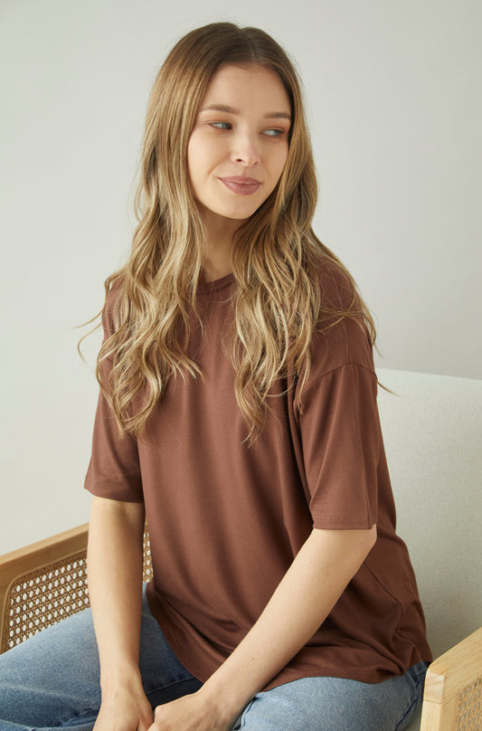 Polo Split Marron