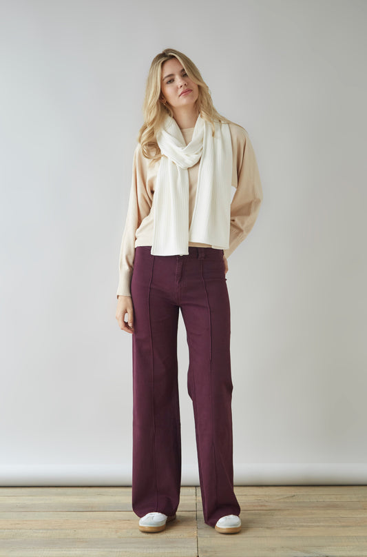 Pantalon Genoveva Guinda