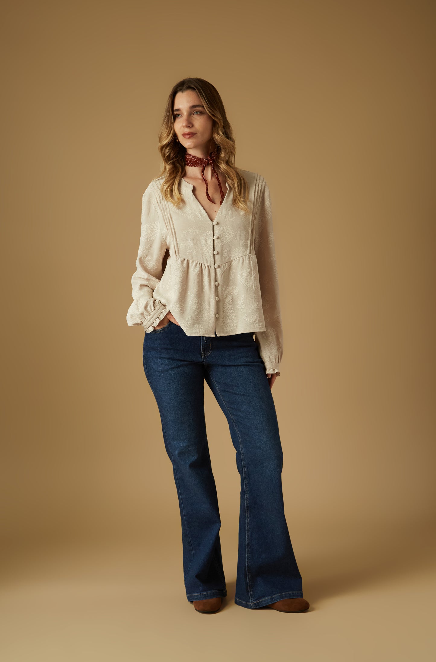 Blusa Roadline Beige
