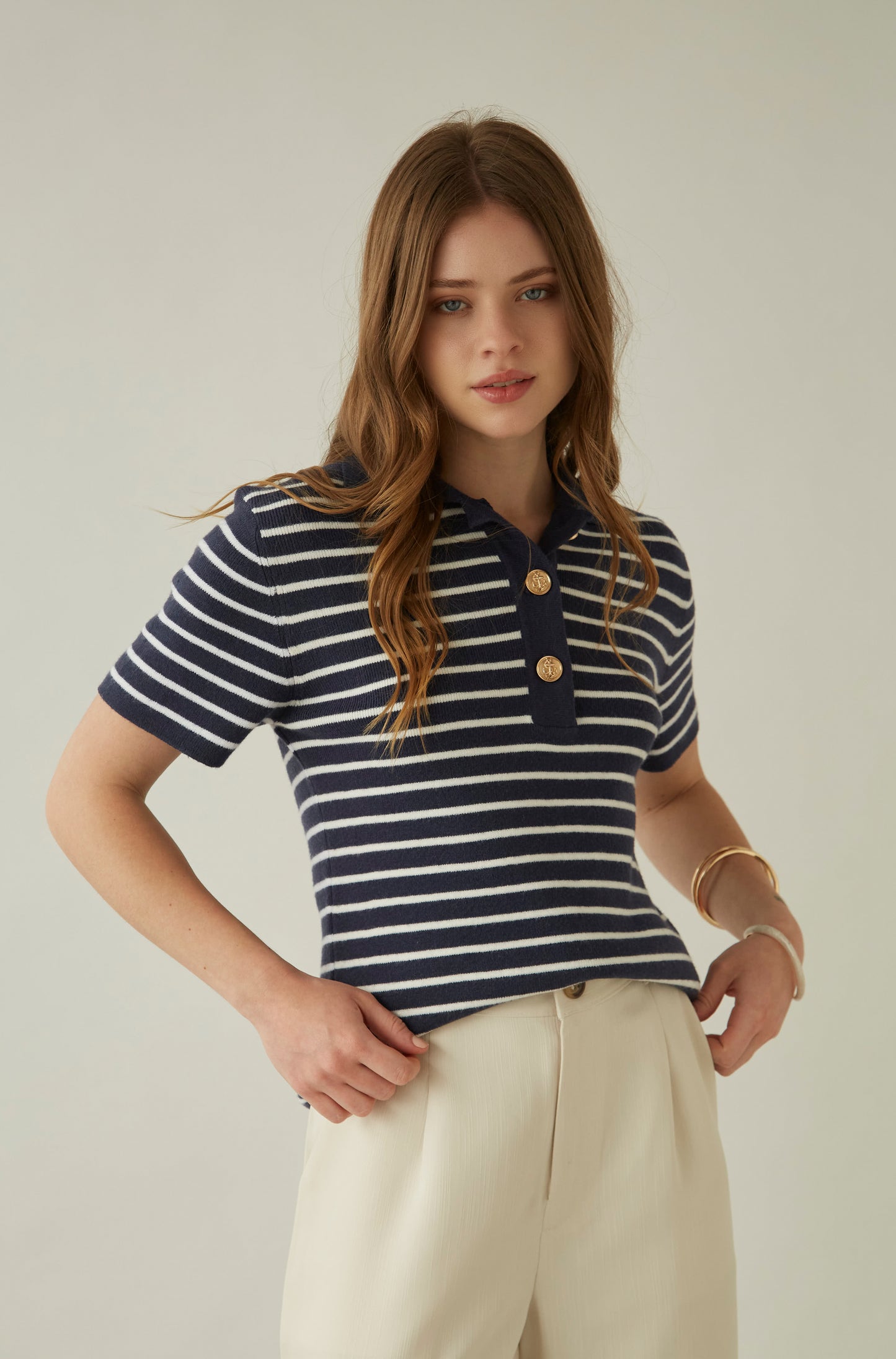 Polo Naval Azul