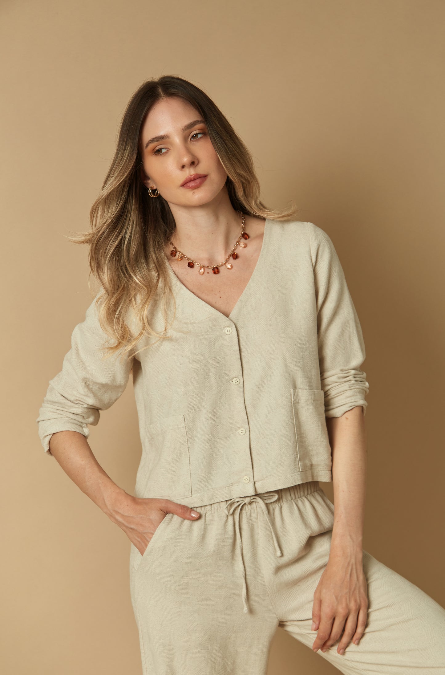 Blusa Madeira Beige
