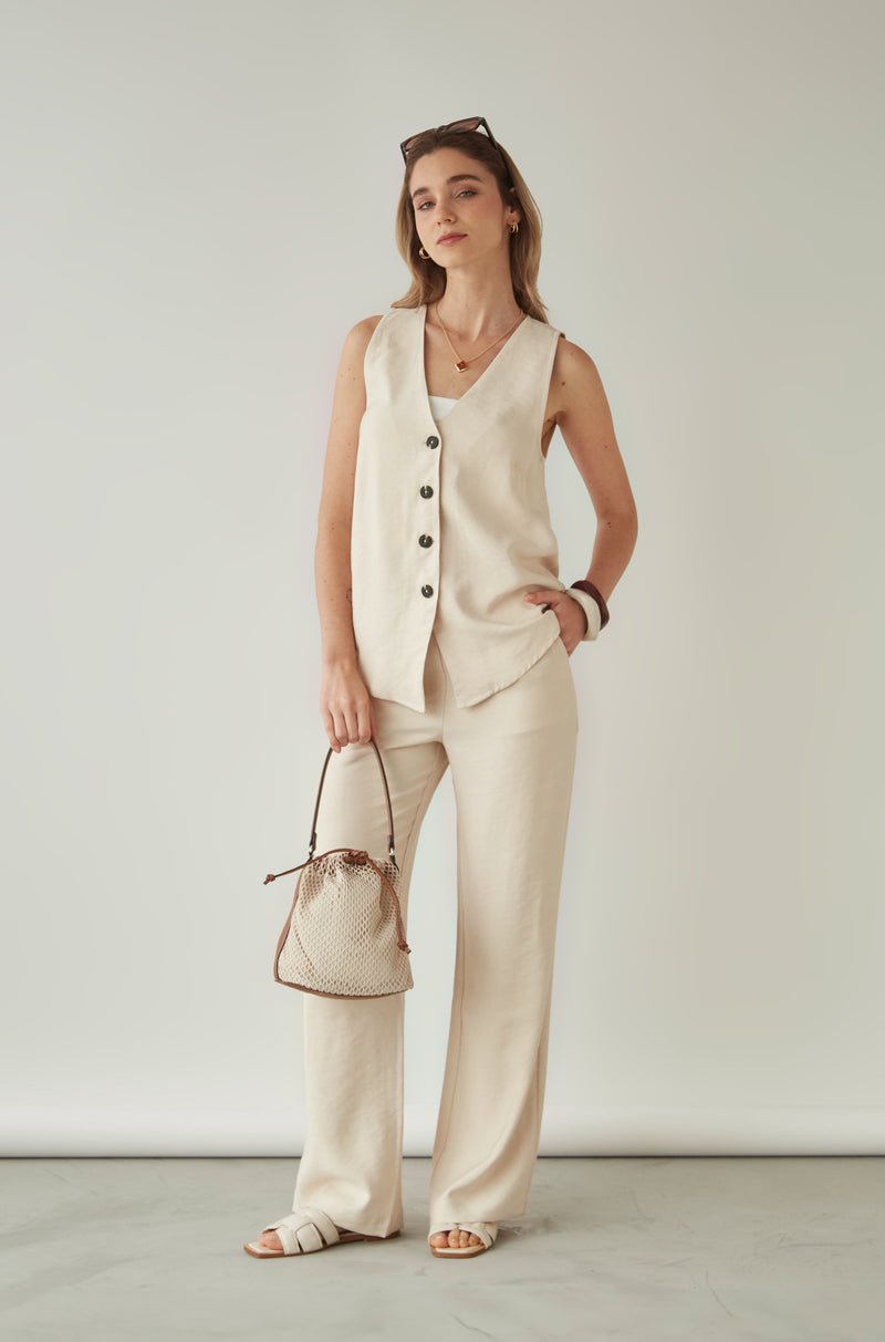 Pantalon Esme Crema