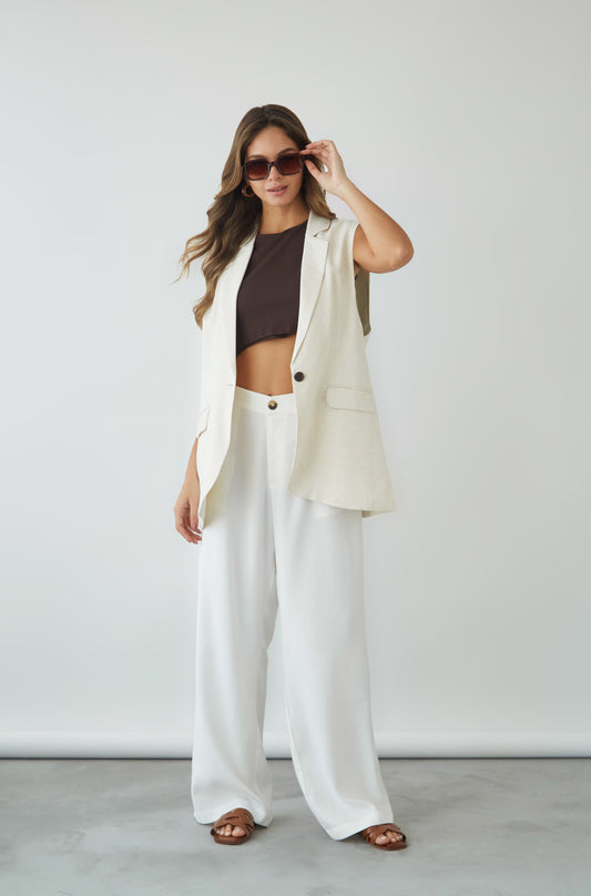 Pantalon Cali Off White