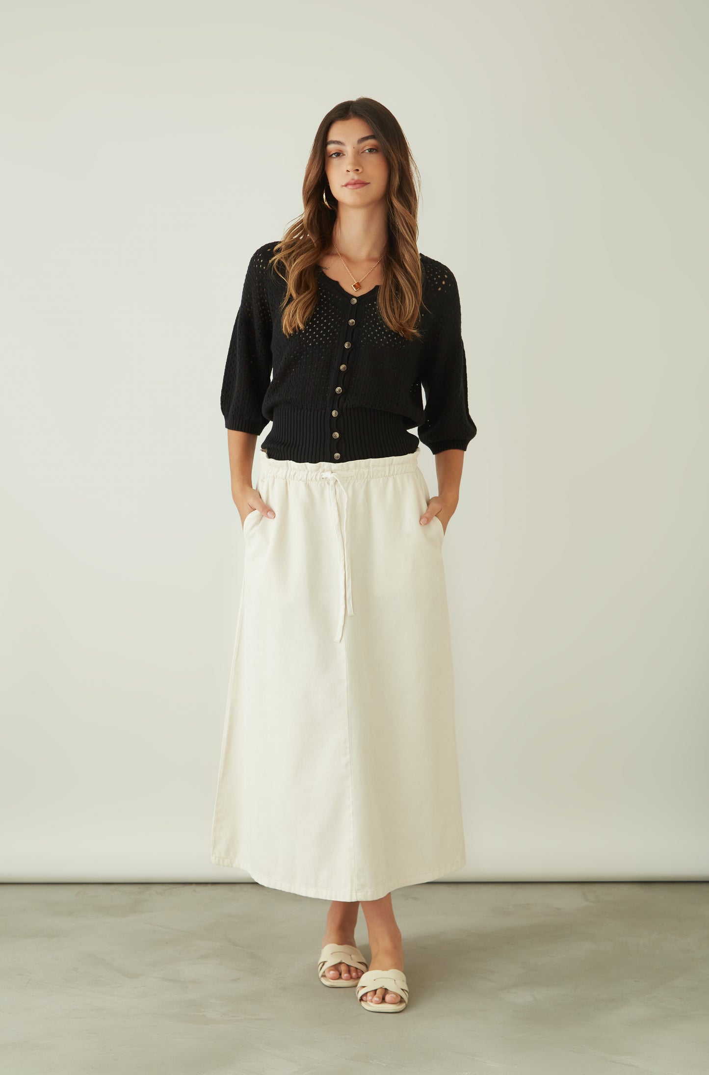 Falda Monarca Crema