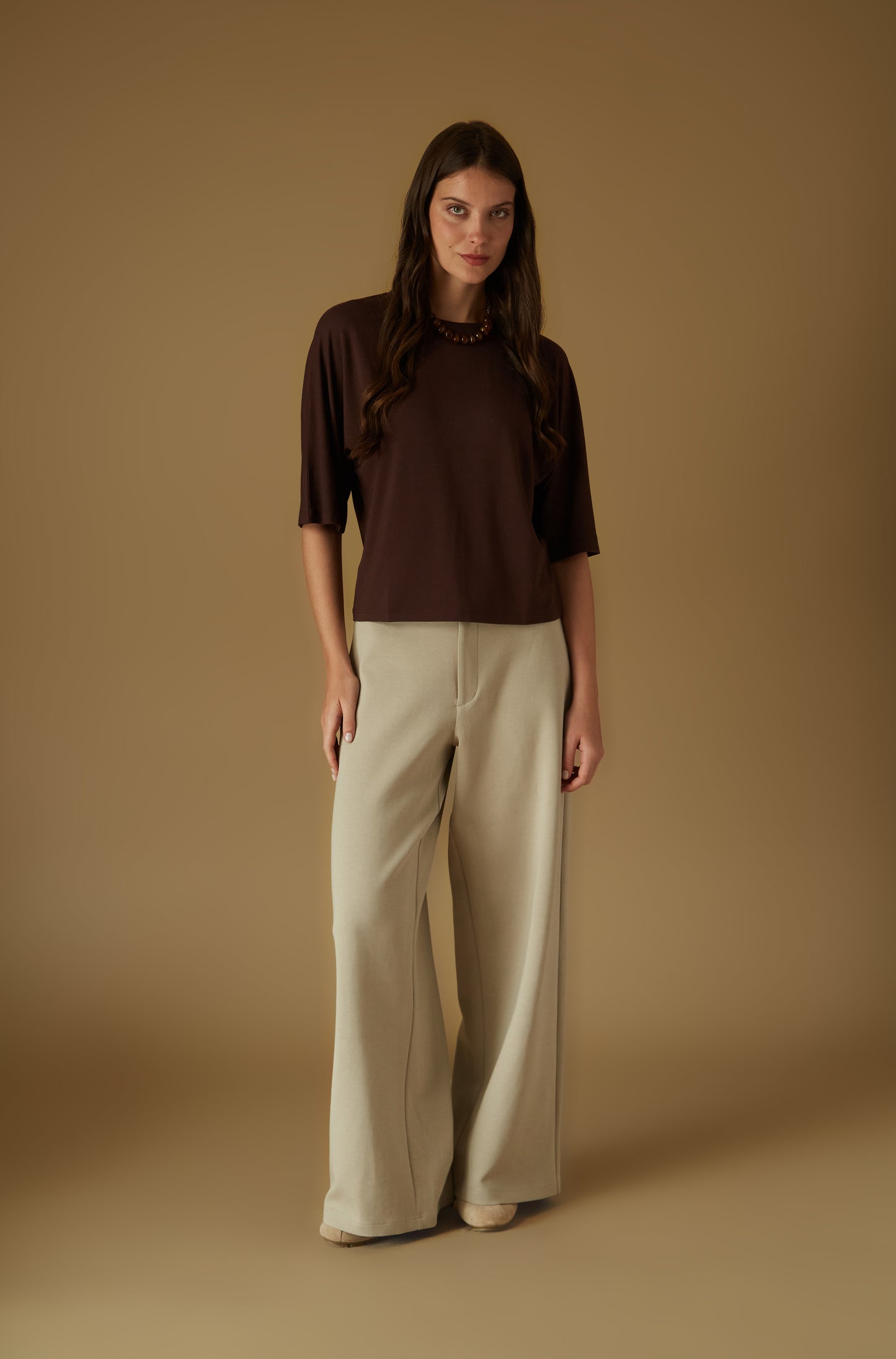 Pantalon Oxford Beige