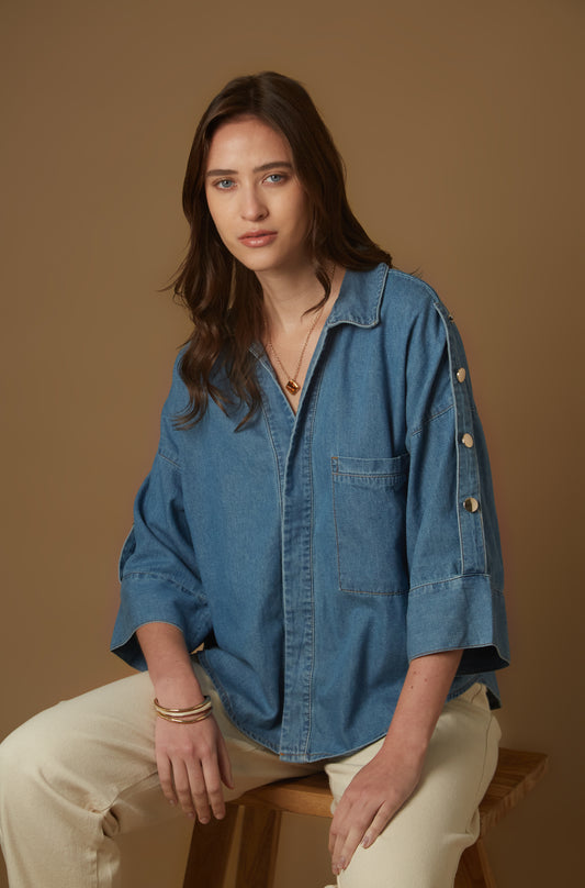 Blusa Serena Celeste