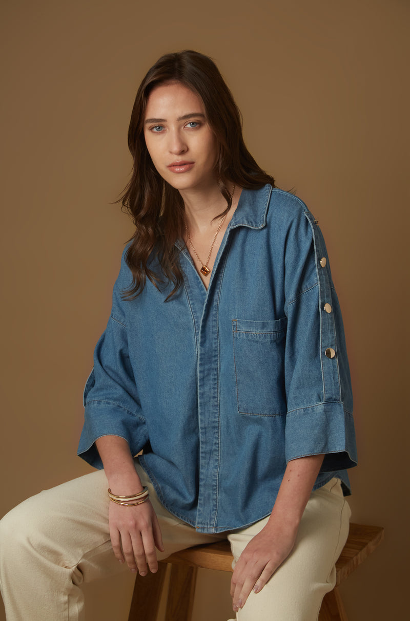 Blusa Serena Celeste
