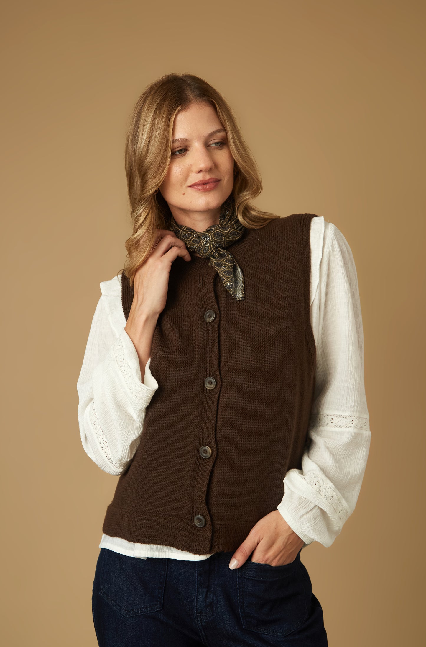 Chaleco Brook Marron