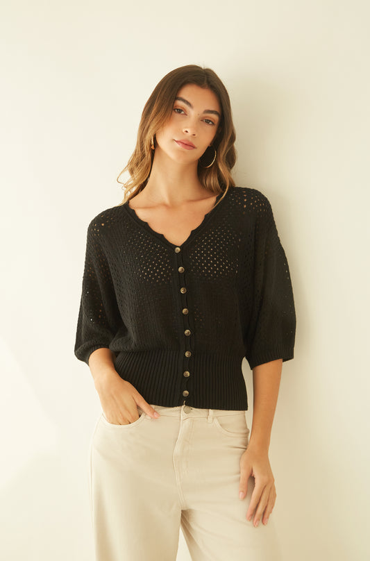 Chompa Macarella Negro