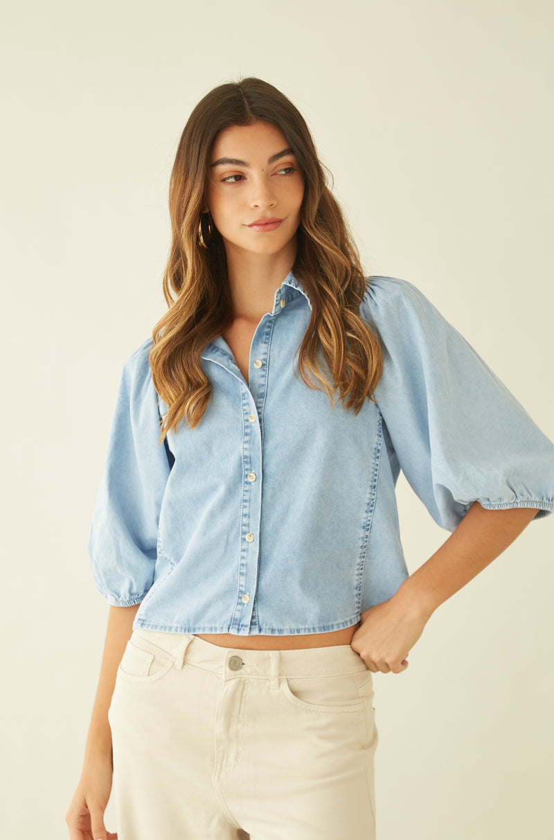 Blusa Marrakech Celeste