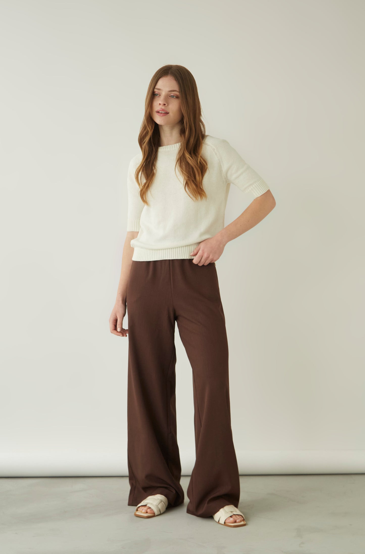 Pantalon Isabella Marron
