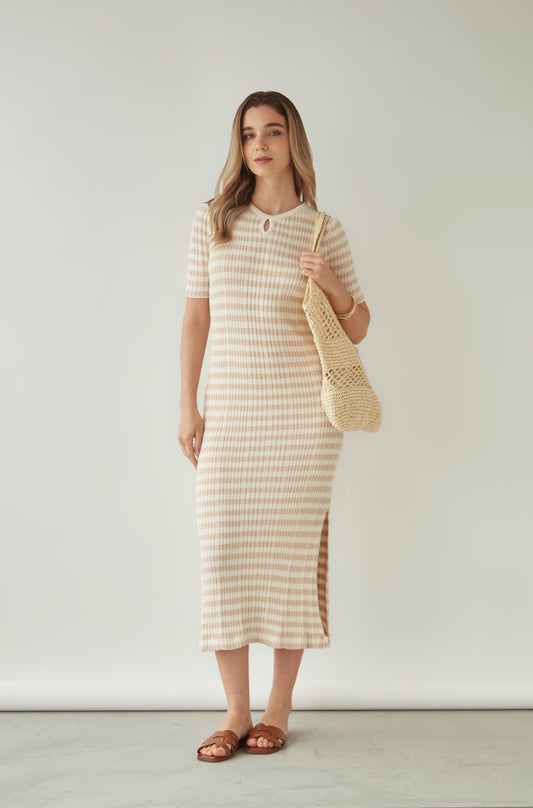 Vestido Caña Beige