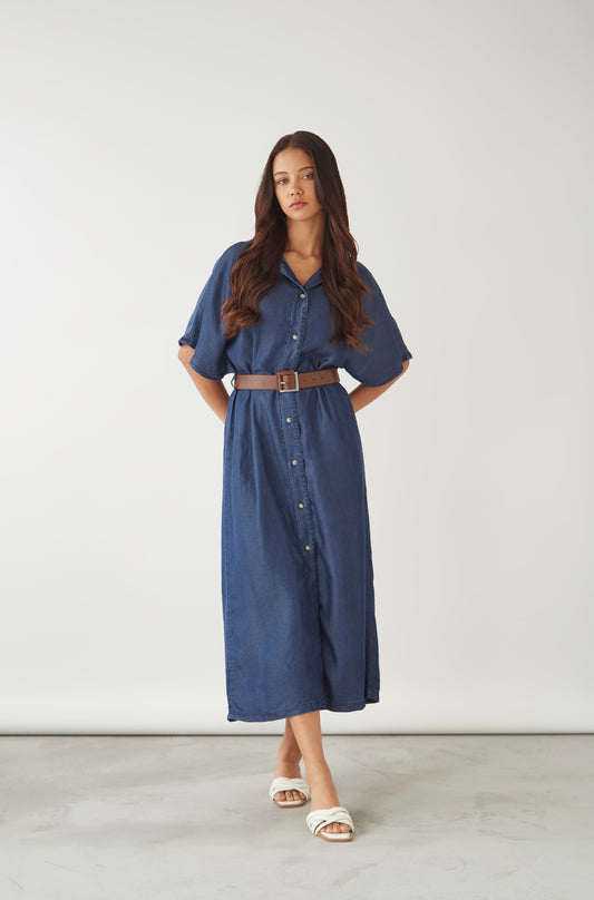 Vestido Bengala Azul