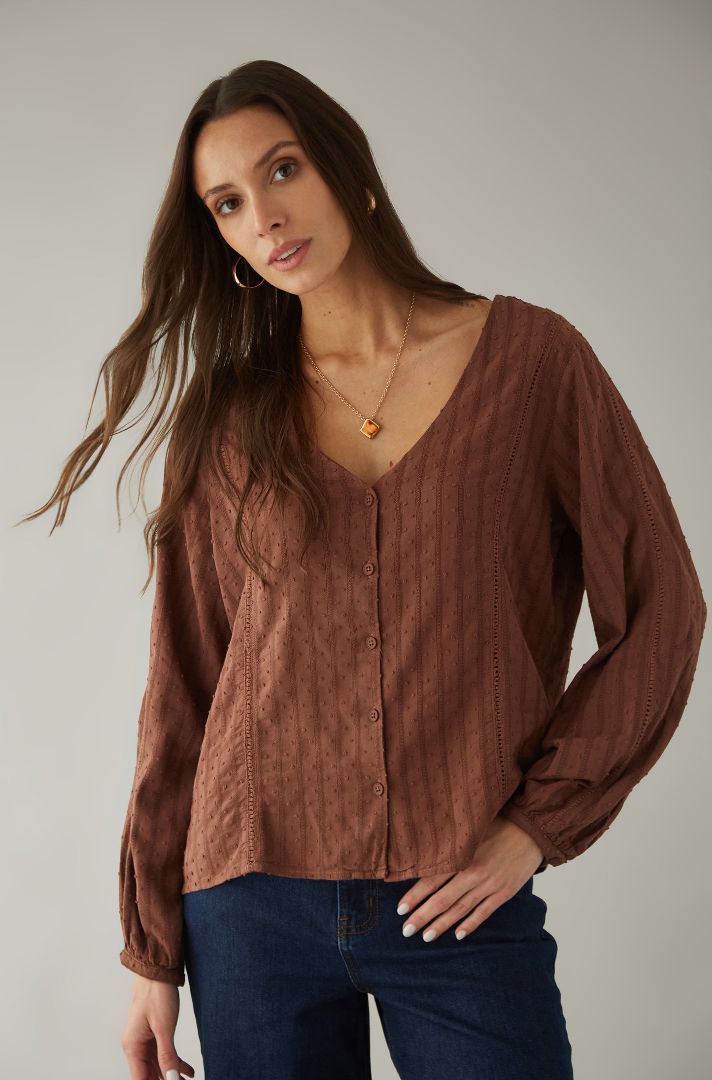Blusa Daisy Marron