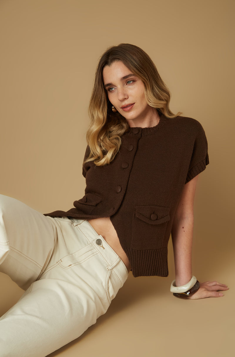 Chaleco Poppy Marron