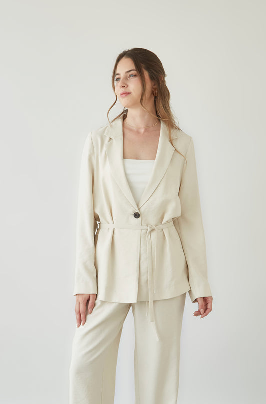 Blazer Brujula Crema