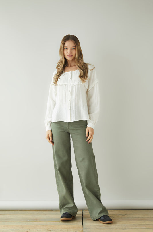 Pantalon Eucalipto Verde