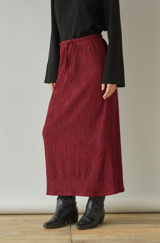 Falda Slip Guinda