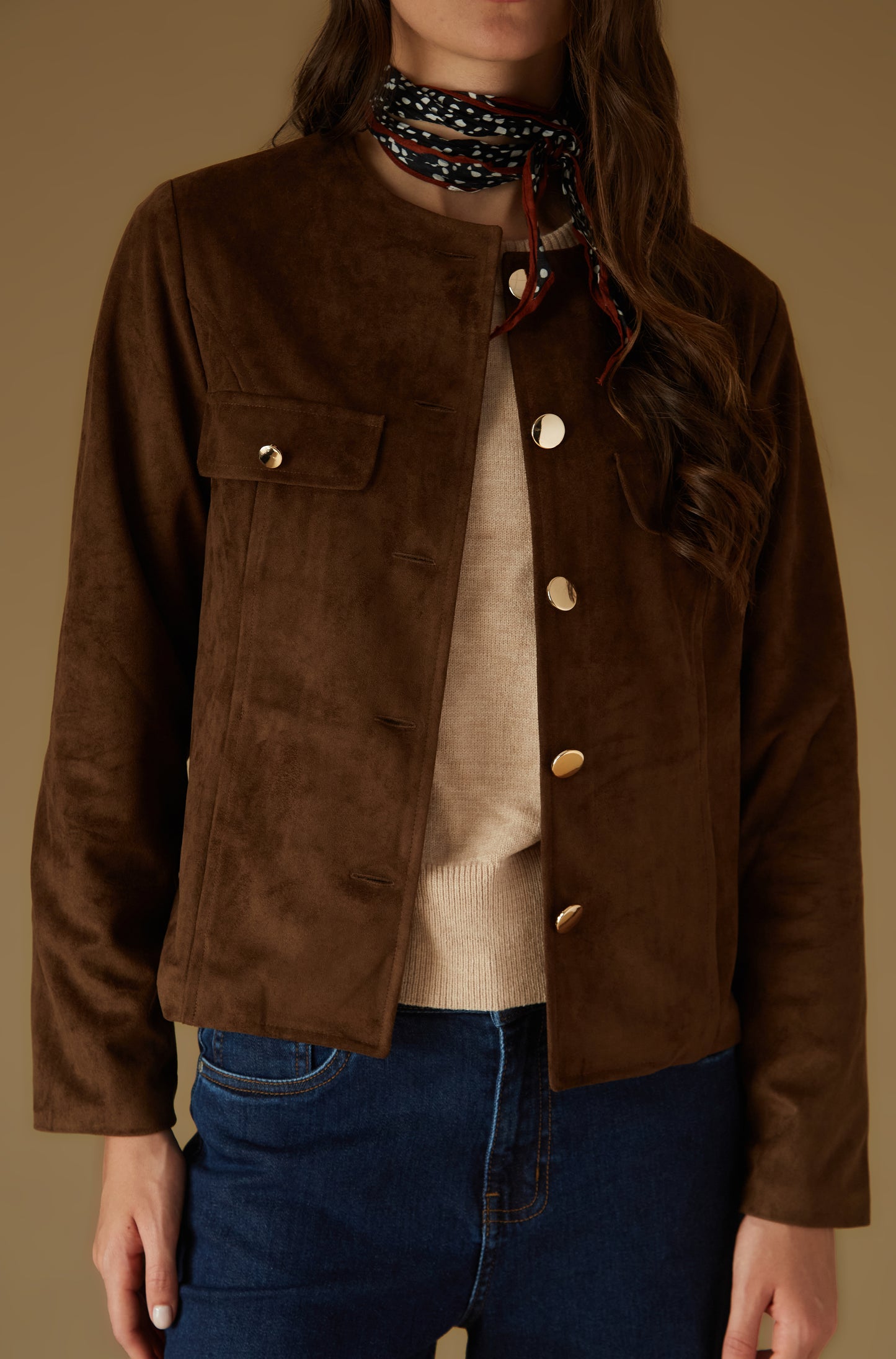 Casaca Layla Marron