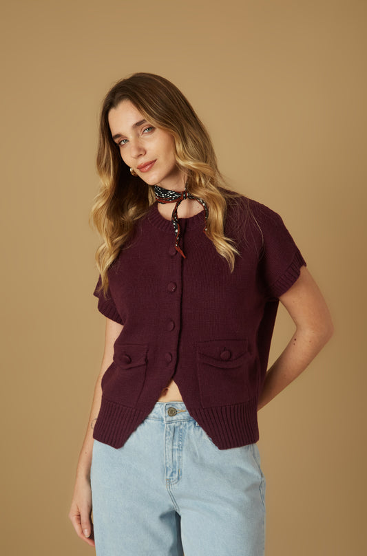 Chaleco Poppy Morado