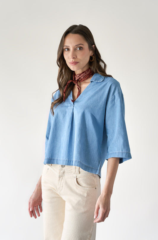 Blusa Porto Celeste