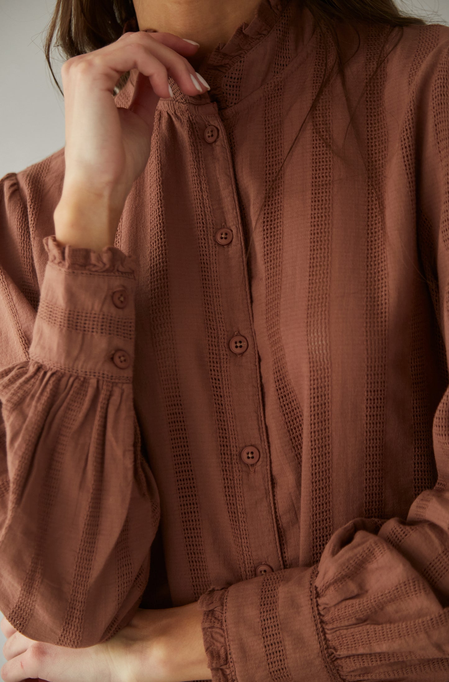 Blusa Adelaide Marron
