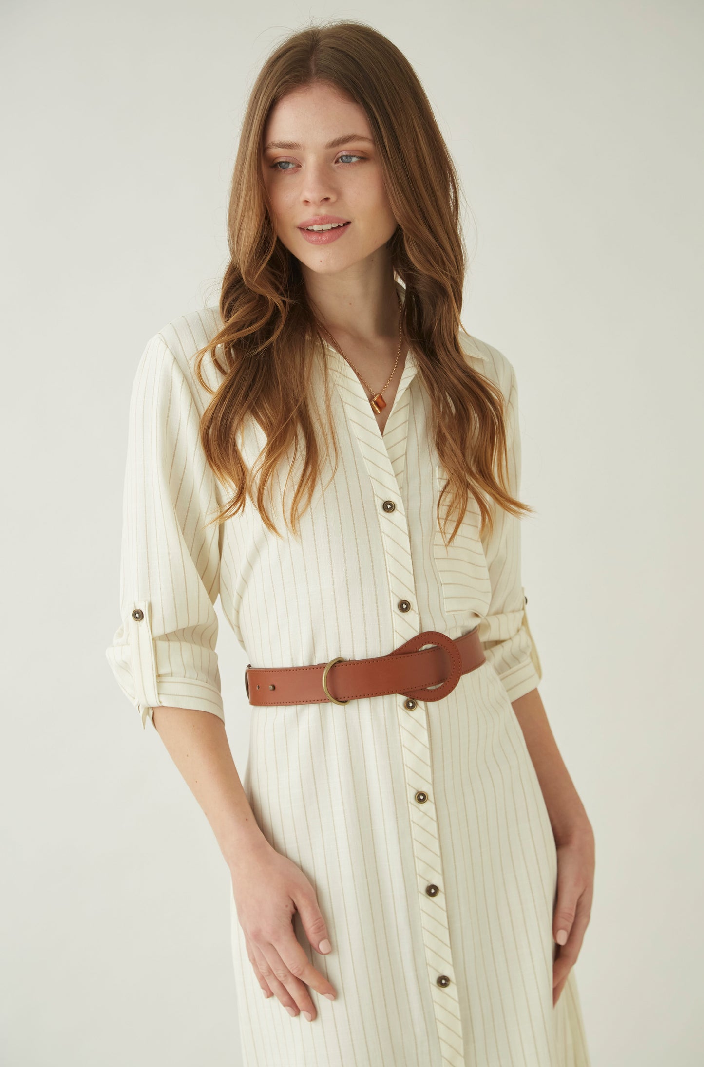 Vestido Poly Beige