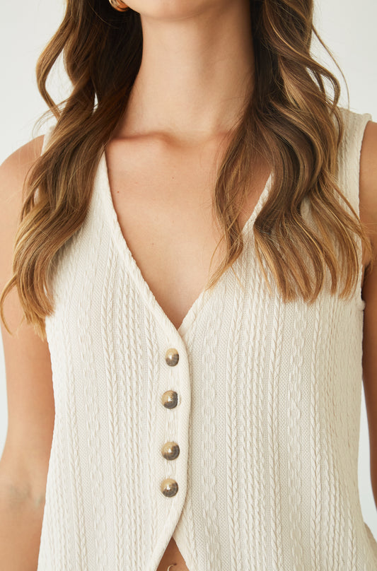 Chaleco Vivia Cream