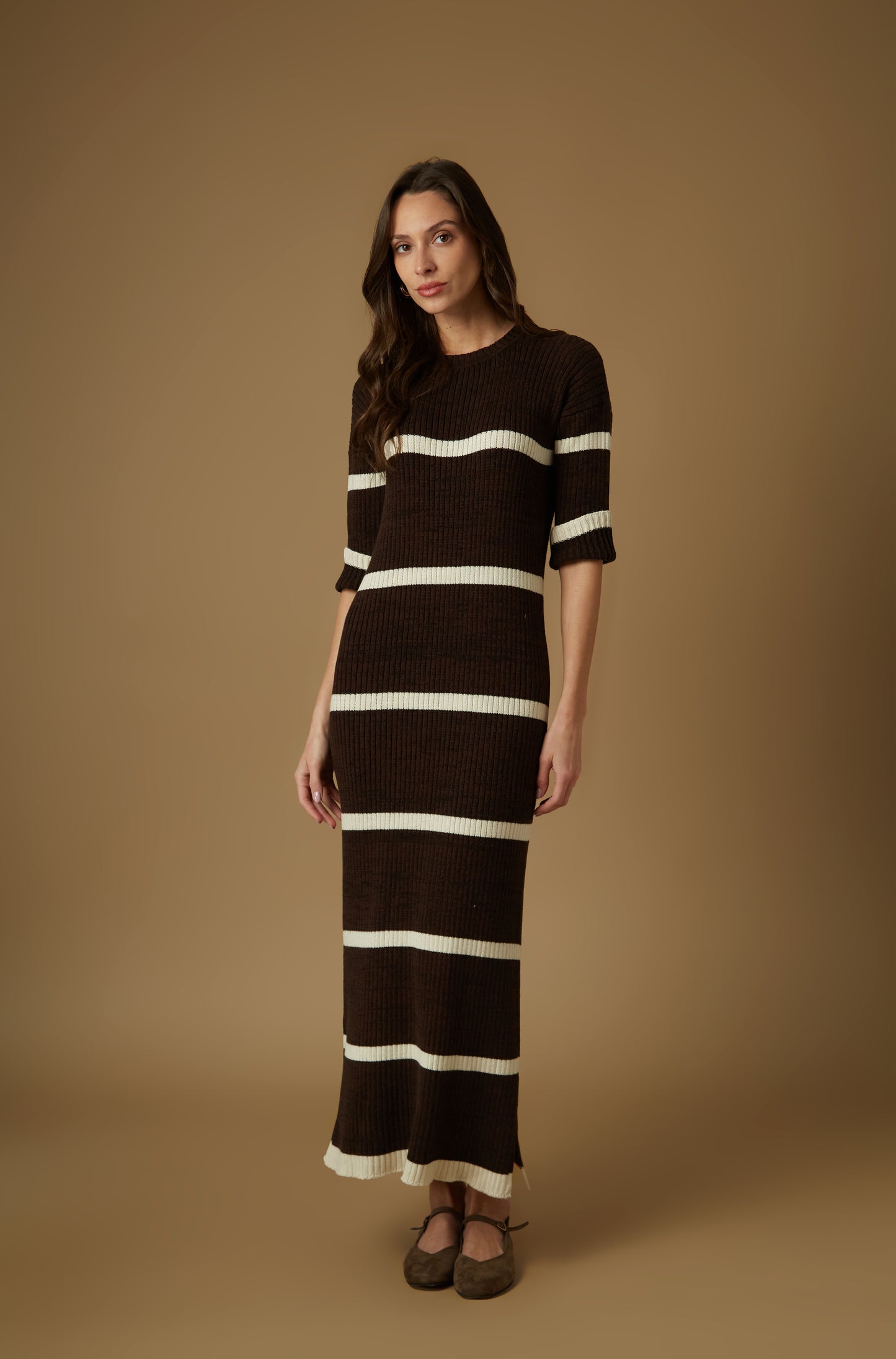 Vestido Thalia Marron