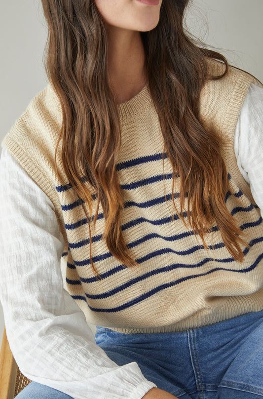 Chaleco Blanca Beige