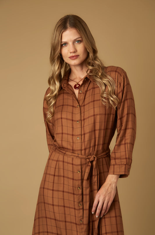 Vestido Free Marron