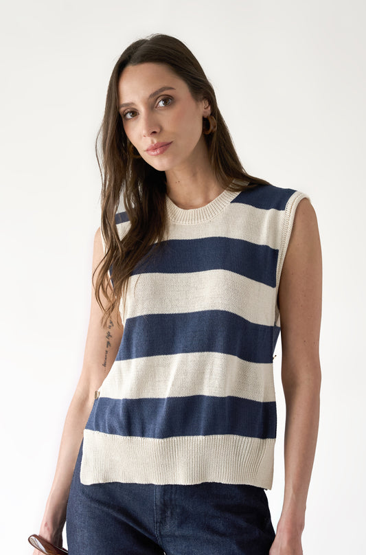 Chaleco Zara Azul