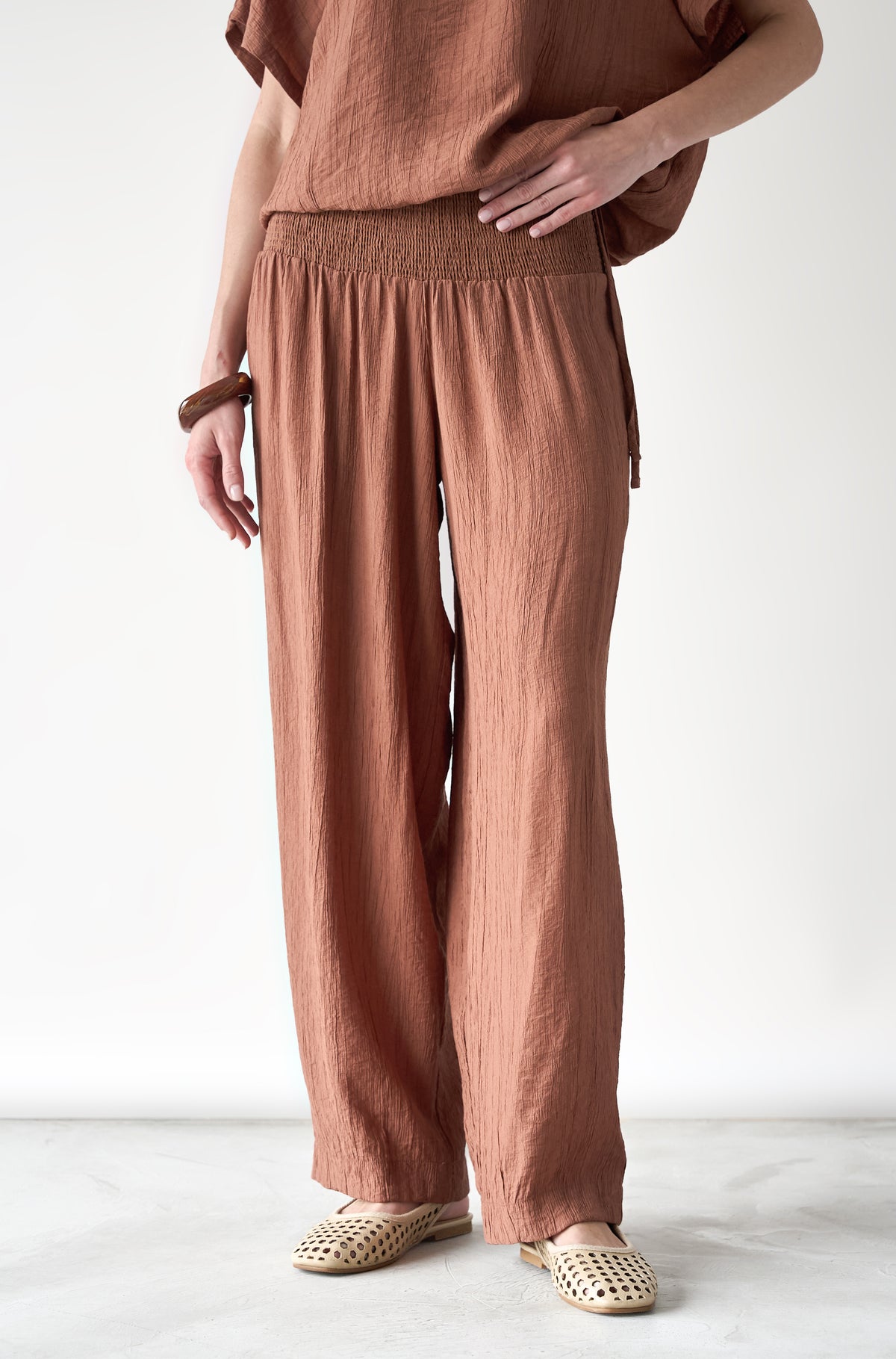Pantalon Adela Mocca