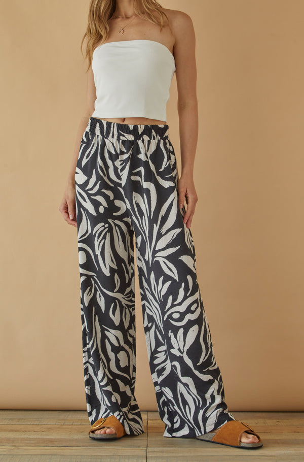 Pantalon Italia Blanco y Negro