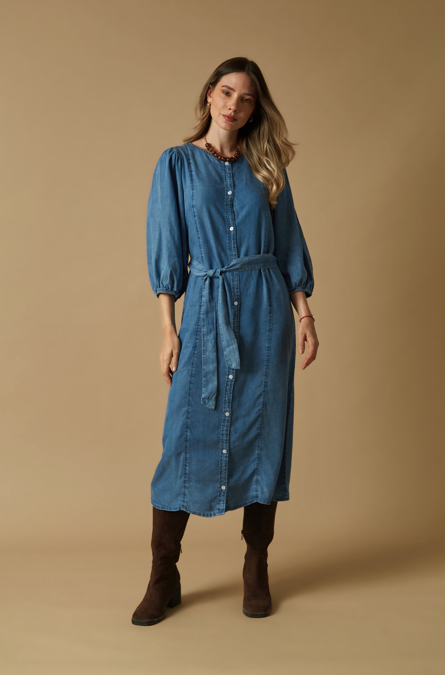 Vestido Garden Celeste