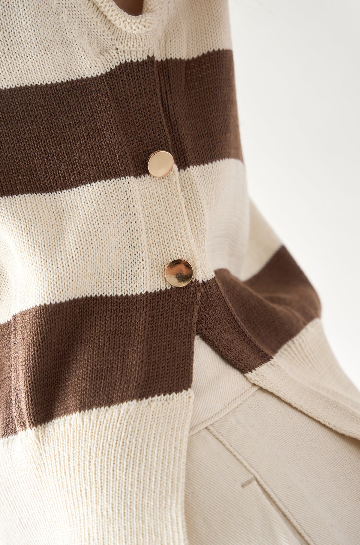 Chaleco Zara Marron