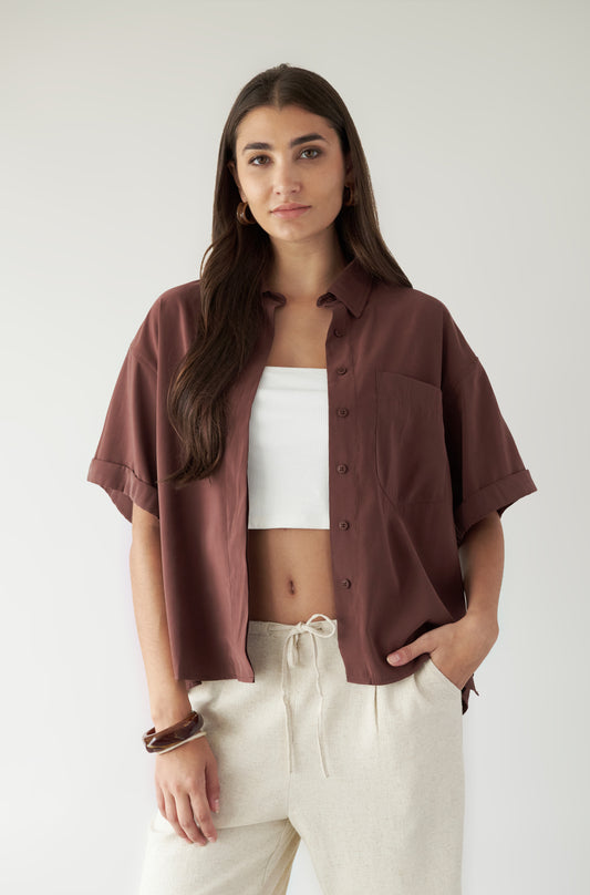Blusa Aubrey Marron