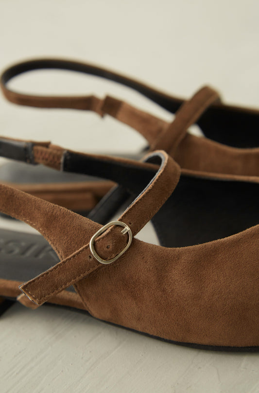 Balerina Flat Tate Marron